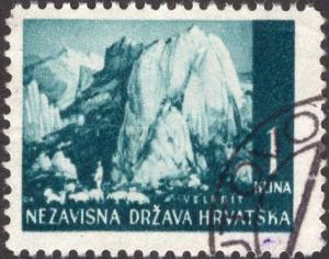 Croatia 33 - Used - 1k Velebit Mountains (1941) (3)