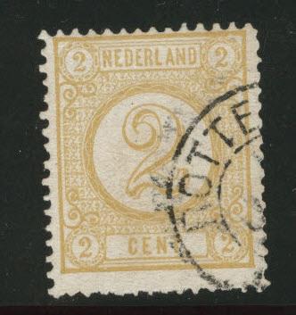 Netherlands Scott 36 nice 1894 2c Numeral CV$2.75