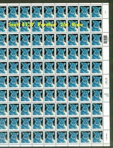 2007 Florida Panther 26c postcard rate Sc 4137 MNH full Sheet of 100 SCARCE