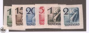 Slovakia 1943,Newspaper Stamps,Sc P31-P36,VF MNH**