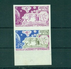 Space Telecom Science Physics New Caledonia MNH 2val trial colors proof