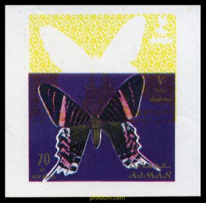 201810 MNH AJMAN 1971 MARIPOSAS