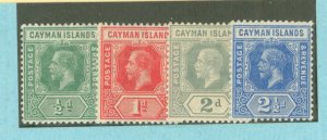 Cayman Islands #33-36 Unused Single (King)