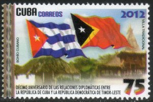 Cuba Sc# 5314  DIPLOMATIC RELATIONS WITH TIMOR politics  2012  MNH