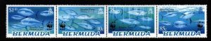 BERMUDA SG938a 2004 BLUEFIN TUNA STRIP  MNH