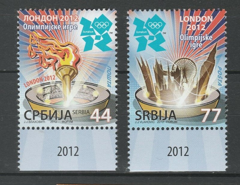 Serbia 2012 Summer Olympic Games - London 2 MNH stamps