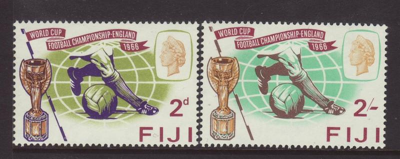 1966 Fiji World Cup Set Mounted Mint SG349/350