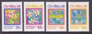 Norfolk Island 440-43 MNH 1988 Christmas Full Set of 4 Very Fine