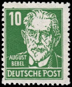 German Democratic Republic - Scott 125 - Mint-Never-Hinged - Poor Centering