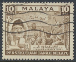 Malaya Persekutuan Tanah Melayu SC# 84 Used Independence Day see details & sc...