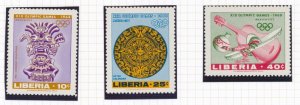 Liberia Scott 461-463, Mint Very Lightly Hinged