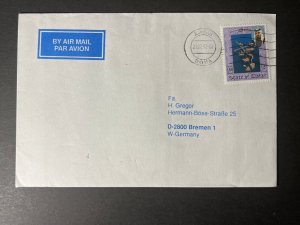 1992 State of Qatar Airmail Cover Doha to Bremen Germany