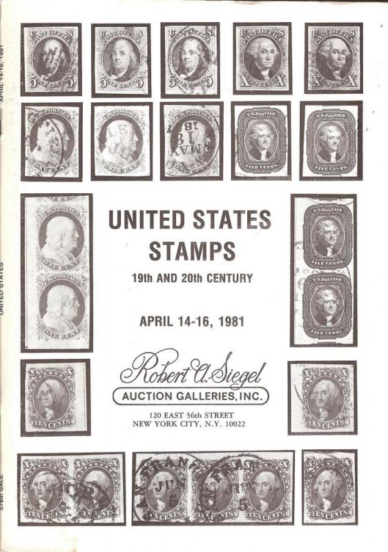 United States Stamps 19th & 20th Century , Robert A. Sieg...