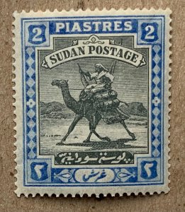 Sudan 1908 2p ultra Camel Post, unused. Scott 24, CV $40.00. SG 25