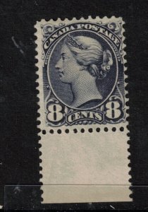 Canada #44 Mint Fine Never Hinged Bottom Margin Example