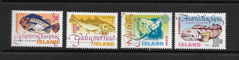 FISH - ICELAND #856-9  MNH