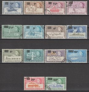 BRITISH ANTARCTIC TERRITORY 1971 SG 24/37 USED Cat £80