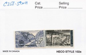 MEXICO  C258-59   MNH
