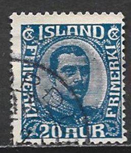 COLLECTION LOT 21527 ICELAND #118 1920 CV+$19
