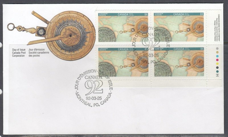 Canada Scott 1407 LR Pl Blk FDC - CANADA 92