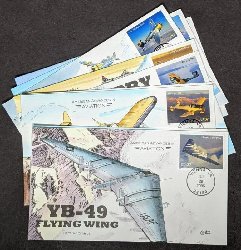 EDW1949SELL : USA 2005 Sc #3916-25 Complete set of 10 Collins Hand Painted FDC