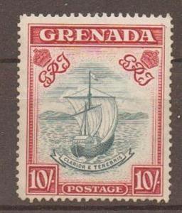 GRENADA SG163d 1944 10/= SLATE-BLUE & LAKE p14 MNH