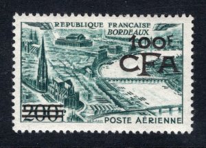 Reunion 1951 100fr on 200fr Air Mail - MLH - Sc# C39  (ref# 239373)