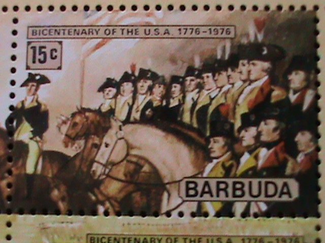 ​BARBUDA 1976- BICENTENARY OF AMERICAN REVOLUTIONARY MNH S/S #1 VERY FINE