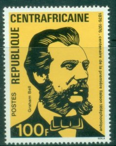 Central African Republic 1976 The 100th Anniversary of the Telephone MUH