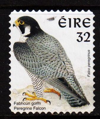 Ireland -  #1054B Pergrine Falcon die Cut 11 x 11 1/4 - Used