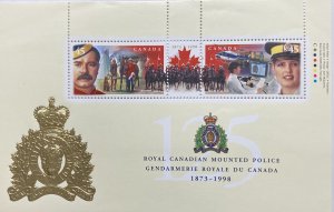 CANADA 1998 #1737b RCMP - 125th Anniversary (Souvenir Sheet) - MNH