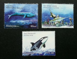 *FREE SHIP Malaysia Endangered Marine Life 2015 Whale Sea Ocean (stamp) MNH