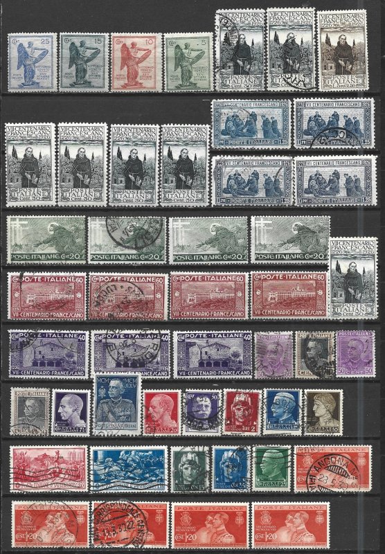 COLLECTION LOT 7389 ITALY 48 STAMPS 1921+ CLEARANCE