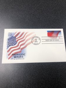 US 2015 Patriotic Wave $2 (4954) USPS First Day Cover