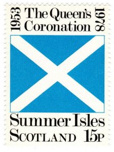 (I.B) Cinderella : Summer Isles - Coronation 15p (Saltire) 