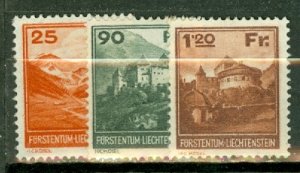 HO: Liechtenstein 108-110 MNH CV $840