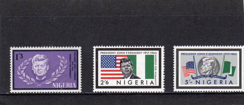 Nigeria 1964 President Kennedy Memorial  MNH