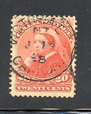 Canada #46  used  XF  nice Victoria cancel  - a gem !