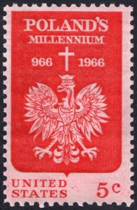 SC#1313 5¢ Poland's Millenium Issue (1966) MNH