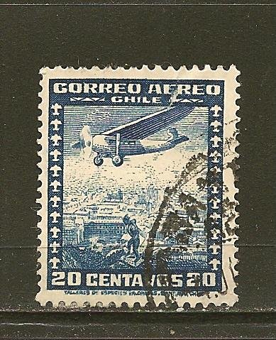 Chile C32 Airmail Used