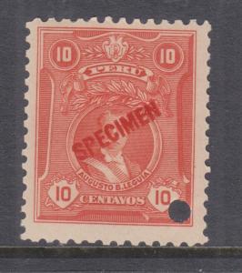 PERU, 1924 Leguia, 10c., ABN Co. Proof, SPECIMEN, small punch hole, mnh.