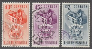 VENEZUELA #566-568 USED SET