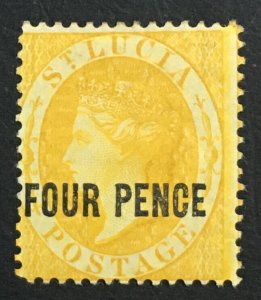 MOMEN: ST LUCIA SG #27 1882-4 MINT OG H £300 LOT #61579