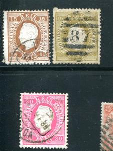 Portugal #38,39,40 Used