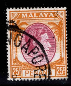 MALAYA Penang Scott 16 Used  25c  stamp