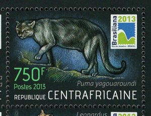 Wildcats Stamp Puma Concolor Leopardus Colocolo S/S MNH #4256-4259 