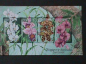 SINGAPORE-SC#729-32-WORLD STAMPS SHOW SINGAPORE'95- COLORFUL LOVELY ORCHIDS