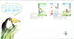 Aruba, Worldwide First Day Cover, Birds