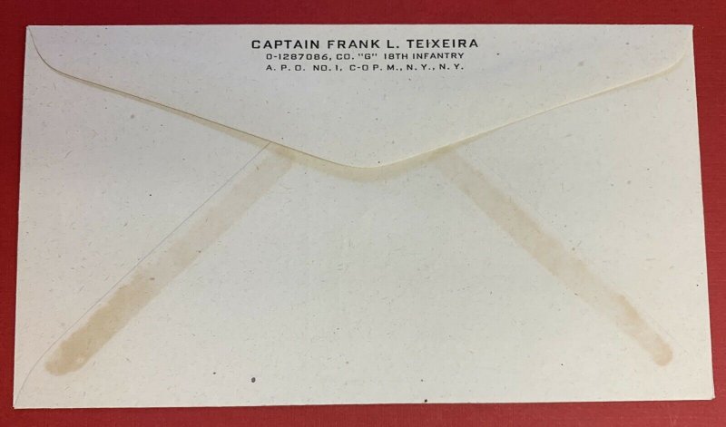 U.S. Postage Stamp Centenary Teixiera Cacheted Cover, CIPEX Last Day APO Cancel