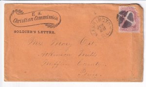 1865 U.S. Christian Commission, Lincoln Hospital, Washington DC to ... (M6950)